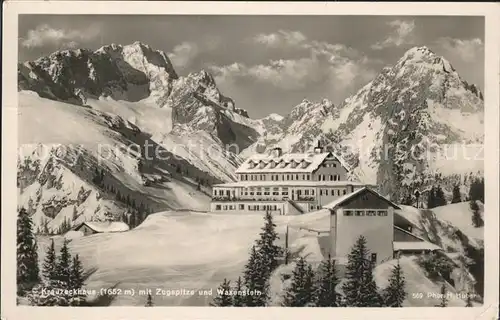 Zugspitze Kreuzeckhaus Kat. Garmisch Partenkirchen