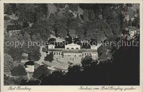 Bad Harzburg Kurhaus vom Hotel Burgberg gesehen Kat. Bad Harzburg