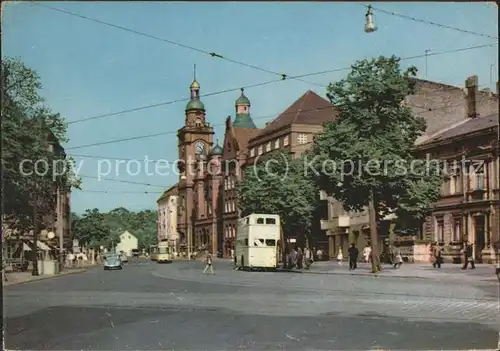 Berlin Breite Strasse mit Rathaus Doppelstock Bus Kat. Berlin