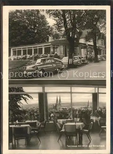 Billerbeck Westfalen Kurhaus Weissenburg Terrasse Kat. Billerbeck