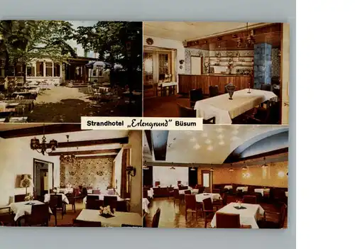 Buesum Nordseebad Strandhotel Erlengrund / Buesum /Dithmarschen LKR