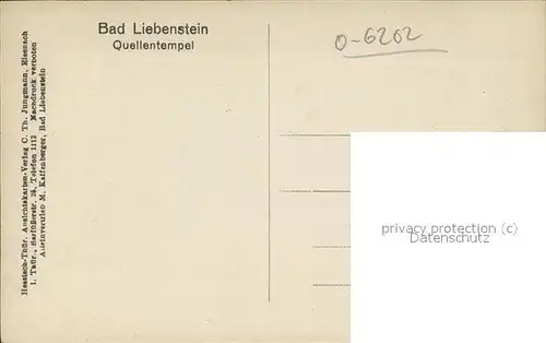 Bad Liebenstein Quellentempel Scherenschnitt Kat. Bad Liebenstein