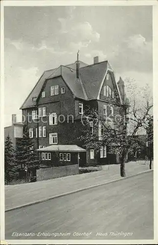 Oberhof Thueringen Eisenbahn Erholungsheim Haus "Thueringen" Kat. Oberhof Thueringen