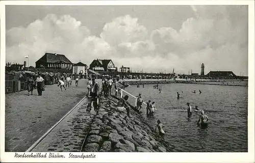 Buesum Nordseeheilbad
Strandpartie Kat. Buesum