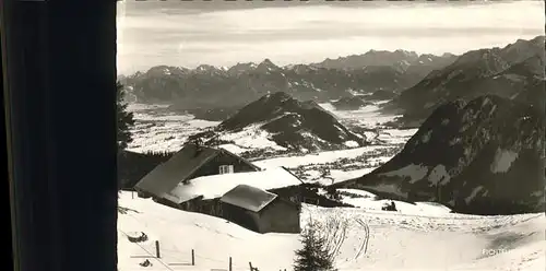 Pfronten Fichtelhuette am Fichtelberg und Zugspitze Kat. Pfronten