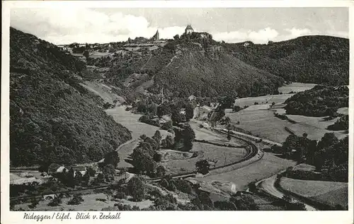 Nideggen Eifel Blick von Zerkall Kat. Nideggen