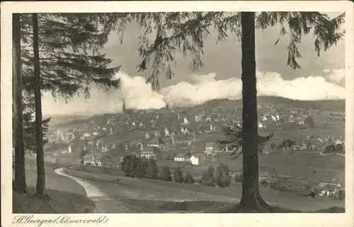 St Georgen Schwarzwald Panorama Kat. St. Georgen im Schwarzw.