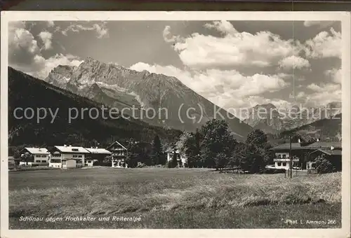 Oberschoenau Koenigssee Hochkalter Reiteralpe Kat. Schoenau a.Koenigssee