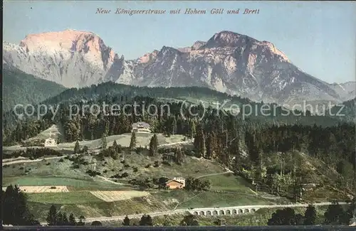 Koenigsee Berchtesgaden Neue Koenigseerstrasse Hoher Goell Brett Kat. Berchtesgaden