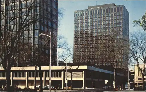 New Haven Connecticut Chapel Square Park Plaza Hotel Adley Building Kat. New Haven