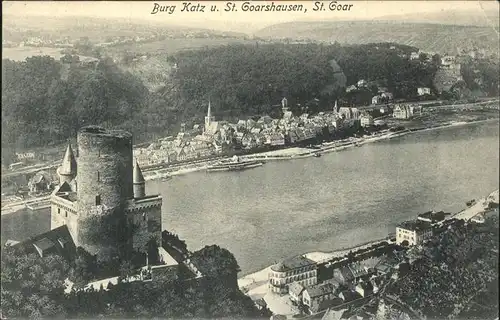 St Goar Burg Katz St. Goarshausen Kat. Sankt Goar