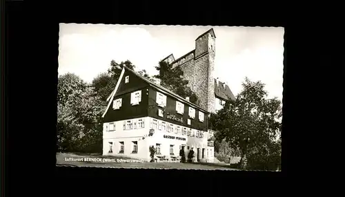 Berneck Altensteig Hoehengasthof Pension "Zum Hirsch" Kat. Altensteig