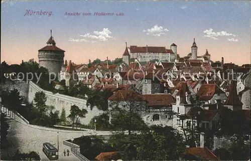 Nuernberg Blick vom Hallertor Kat. Nuernberg