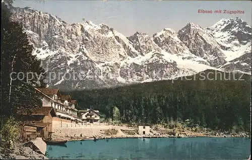 Eibsee mit Zugspitze Kat. Grainau