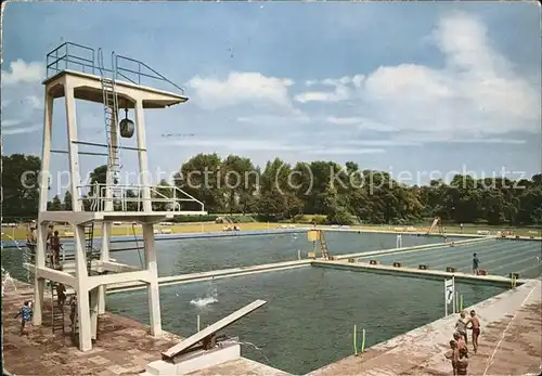 Herne Westfalen Schwimmbad Sprungturm / Herne /Herne Stadtkreis