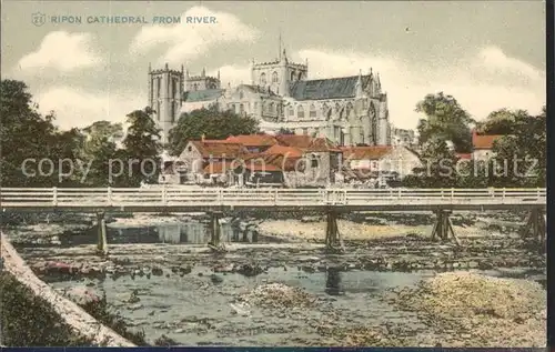 Ripon Minster Ripon Cathedral from River Kat. Harrogate