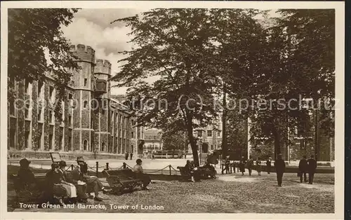 Tower City of London Tower Green and Barracks Kat. City of London