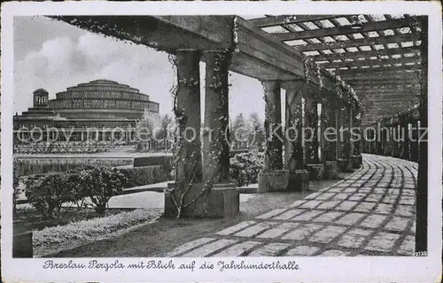 Breslau Niederschlesien Blick auf die Jahrhunderthalle Kat. Wroclaw