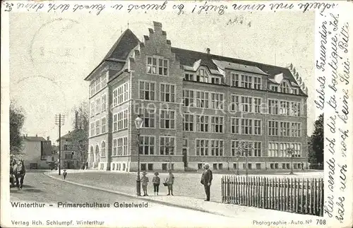 Winterthur Primarschulhaus Geiselweid Kat. Winterthur