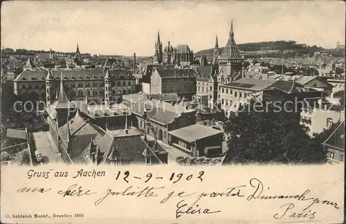 Aachen Panorama Kat. Aachen