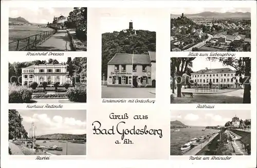 Bad Godesberg Kurhaus Redoute Bastei Lindenwirtin Godesburg Kat. Bonn