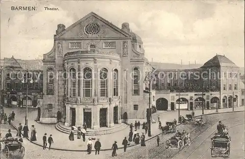 Barmen Wuppertal Theater Autos Pferdekutsche Kat. Wuppertal