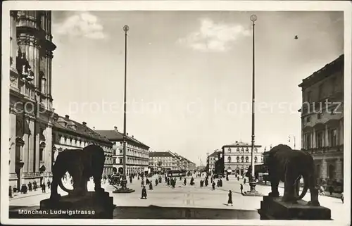 Muenchen Ludwigstrasse Kat. Muenchen