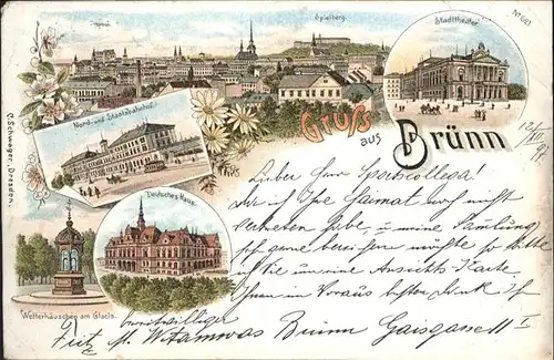 Bruenn Brno Bruenn Spielberg Stadttheater Bahnhof Deutsches Haus x / Brno /Brno-mesto