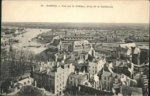 Nantes Loire Atlantique Vue sur le Chateau / Nantes /Arrond. de Nantes