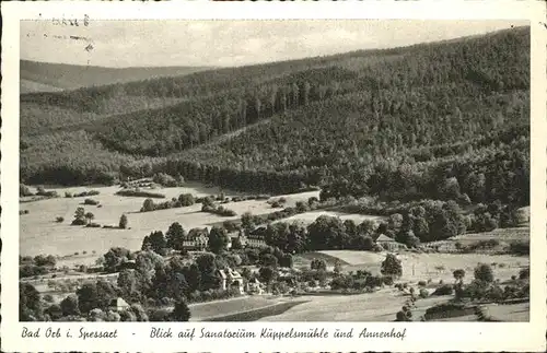 Bad Orb Sanatorium Kueppelsmuehle Annenhof / Bad Orb /Main-Kinzig-Kreis LKR