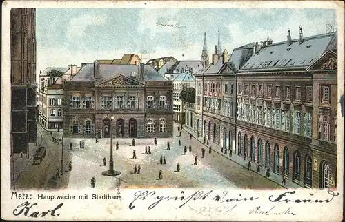 Metz Moselle Hauptwache Stadthaus / Metz /Arrond. de Metz-Ville