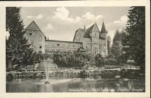 Schierke Harz FDGB Ferienheim Hermann Gieseler / Schierke Brocken /Harz LKR