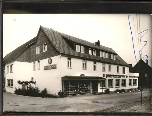 Hummersen Gasthof Pension zur Post mit Edeka Laden Kat. Luegde