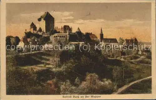 Burg Wupper Schloss Bergisches Land Kat. Solingen