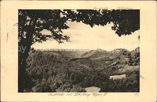 Koenigswinter Panorama Blick vom Lohrberg Drachenfels Wolkenburg Siebengebirge Kat. Koenigswinter