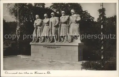 Worms Ehrendenkmal der 118er Infanterie Regiment Kat. Worms