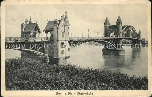 Bonn Rhein Rheinbruecke / Bonn /Bonn Stadtkreis