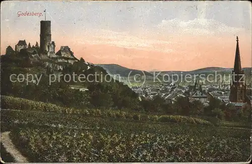 Bad Godesberg Die Godesburg Feldpost Kat. Bonn