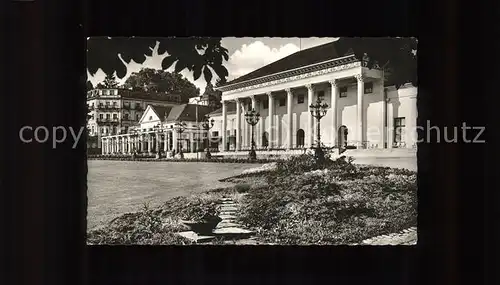 Baden Baden Kurhaus Kat. Baden Baden