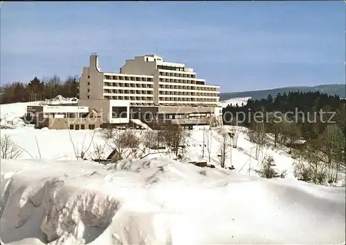 Freyung Kurklinik Schloss Wolfstein im Schnee Kat. Freyung