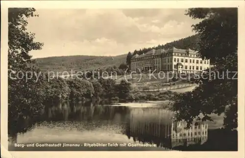 Ilmenau Ritzebuehler Teich Goetheschule Kat. Ilmenau