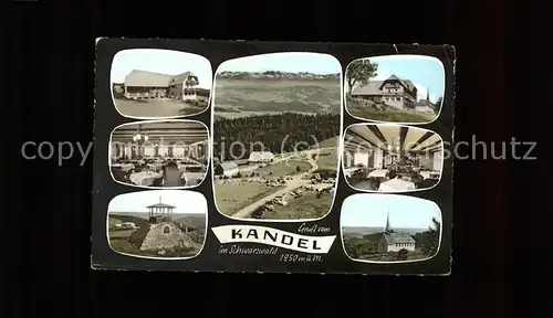 Kandel Waldkirch Breisgau Berggasthaus Kandelhof Teilansichten Kat. Waldkirch