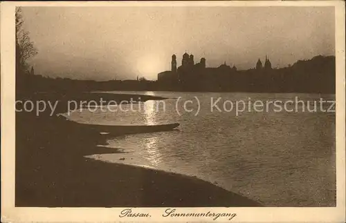 Passau Sonnenuntergang Kat. Passau