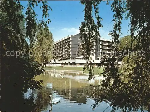 Bad Neustadt Kurpark Klinik Schwanenteich Kat. Bad Neustadt a.d.Saale