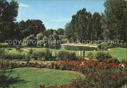 Bad Neustadt Kurpark Schwanenteich Kat. Bad Neustadt a.d.Saale