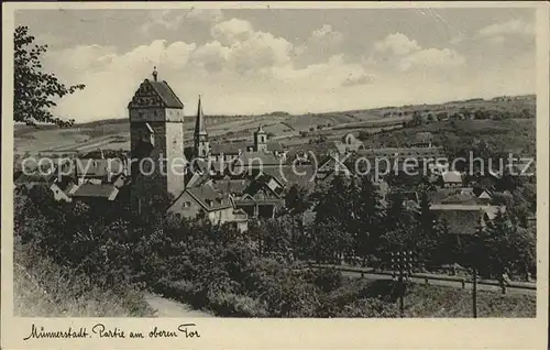 Muennerstadt Oberes Tor Kat. Muennerstadt