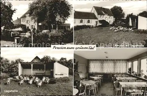 Wartmannsroth Pension Glueck Liegehalle Speiseraum Kat. Wartmannsroth