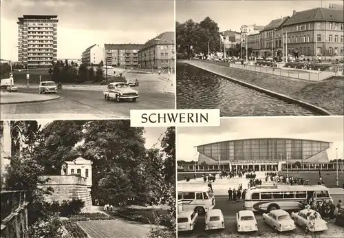 Schwerin Mecklenburg Seelenbinderstr Pfaffenteich Burggarten Kongresshalle Kat. Schwerin