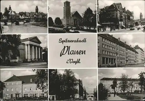 Plauen Vogtland Orts und Teilansichten Theater Stadtbad Kat. Plauen