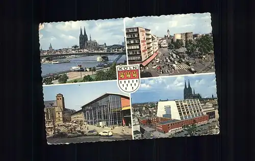 Koeln Rhein Panorama Teilansichten Kat. Koeln